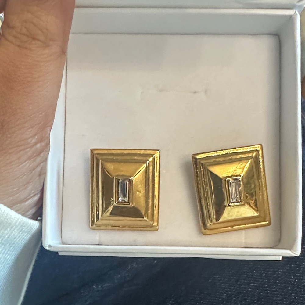 Geometric Gold Earrings